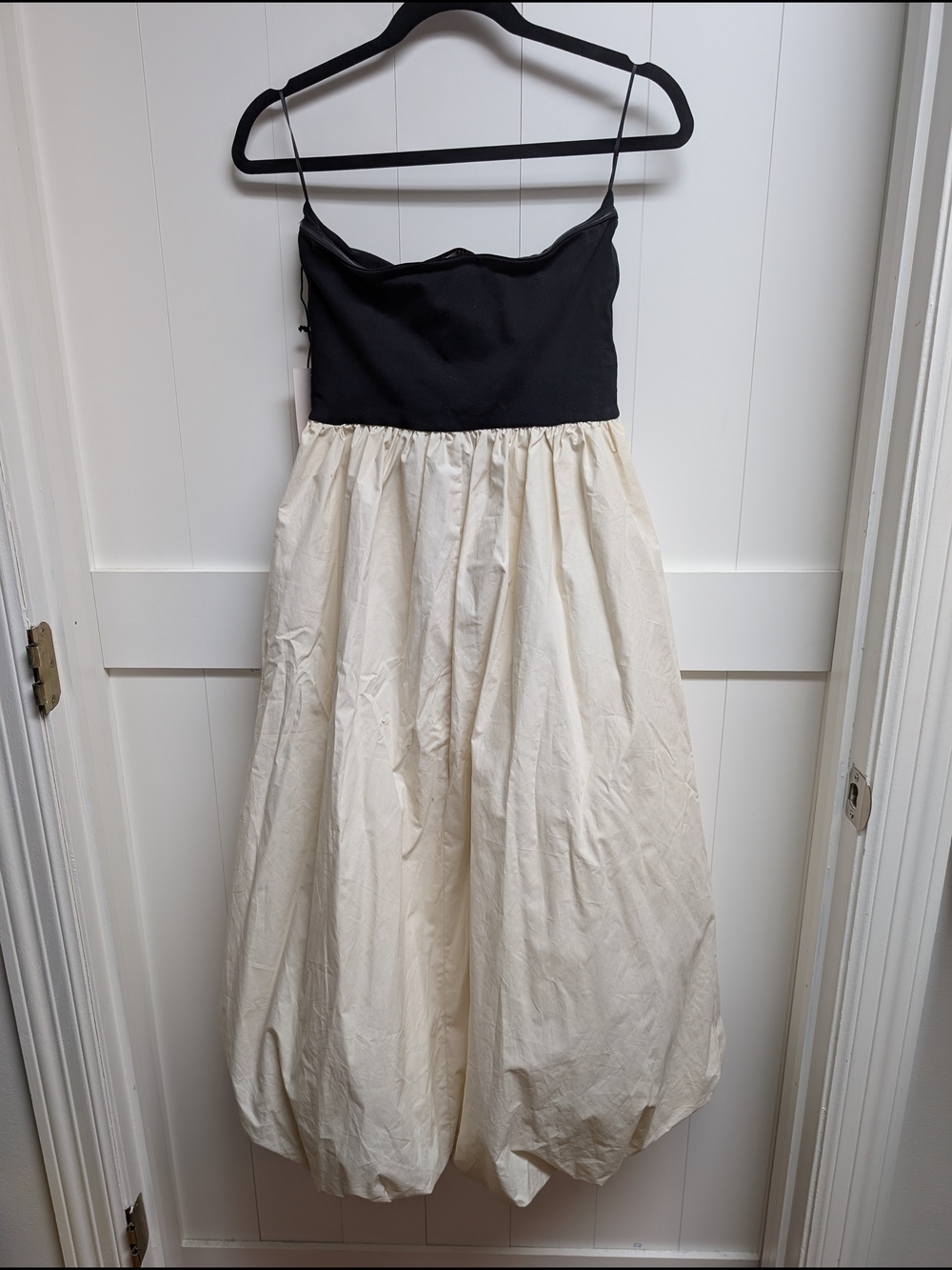 Sincerely Jules Black and Cream Strapless Dress - Picture 5 of 5